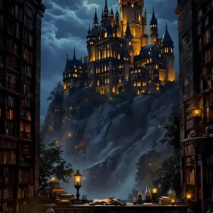 Castle With Moon