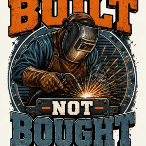 Vintage blue collar welder